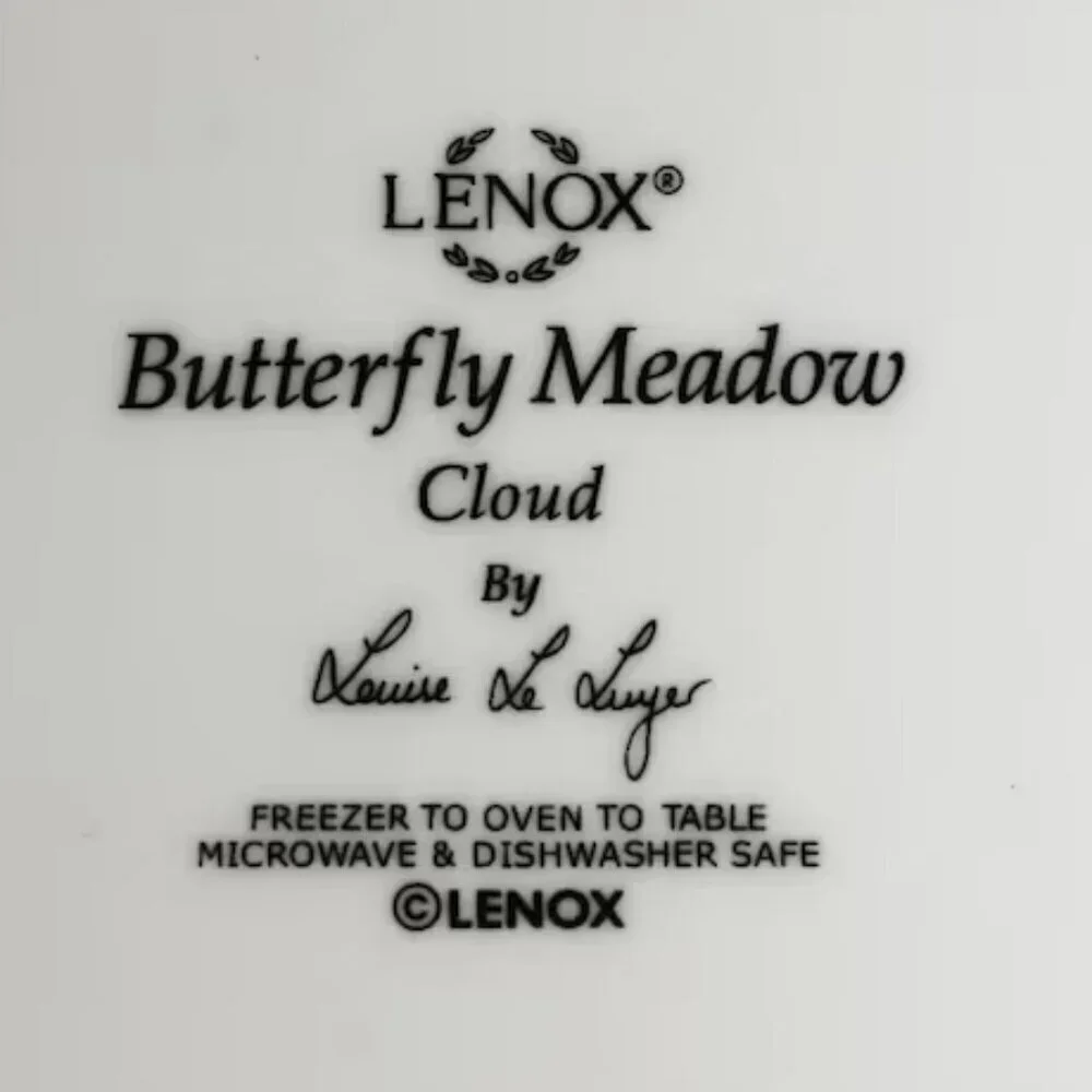 Like‎ New Lenox Butterfly Meadow Cloud 9
